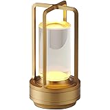 OBEST Lámpara Inalámbrica de Carga USB,3 Brillo Ajustable Blanco Cálido,2600mAh Lámpara de Iluminación Decorativa,Lámpara de 