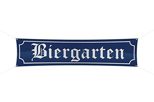 Strassenbanner Biergarten 180x40cm