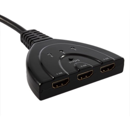 3 Port HDMI Switch Auto Adapter HD 1080p 3D HDTV PS3 Xbox 360 (3 x Eingang 1 x Ausgang) - 2