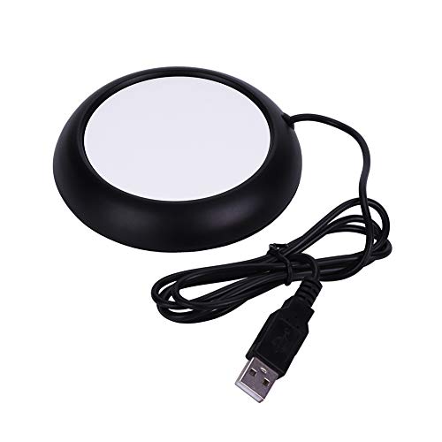 Preisvergleich Produktbild Nancunhuo Tassenwärmer - USB Holzmaserung Tassenwärmer Wärme Getränkebecher Mat Büro Tee Kaffee Heizung Pad Schwarz