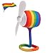 Produktbild MasterPal Telego Fan(Regenbogen): Ein Tragbarer Mini Klein USB Wasserdichter Wieder Aufladbarer Batterie Leistungsstarker 10.000 RPM Ventilator mit Aroma Spender Funktion