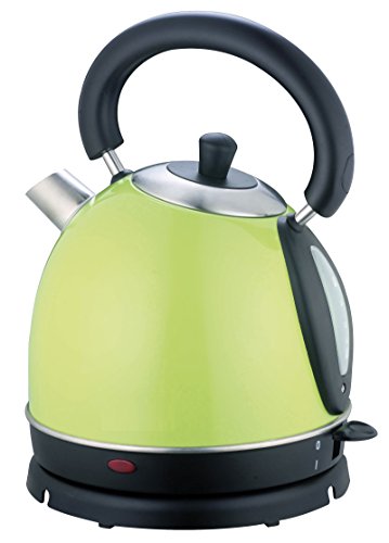Retro Design Wasserkocher Edelstahl elektrischer Teekessel 1,8 L. 360° (Grün) - 2
