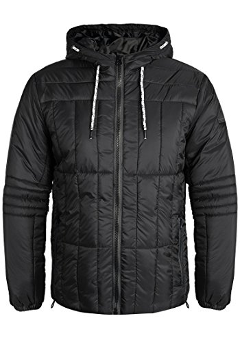BLEND Santiago Herren Jacke Steppjacke mit Kapuze aus hochwertiger Materialqualitt, Gre:S, Farbe:Black (70155)