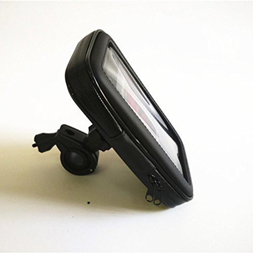 sunnymi Fahrrad Motorrad Universelle Wasserdichte Navigation Telefonständer, motorcycle Bicycle Phone Stand Lenkerhalter Halter Für Smartphone (Berührungsempfindlicher Bildschirm, Schwarz)