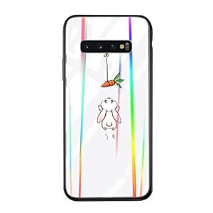 Suhctup Funda Compatible con Samsung Galaxy A50 Vidrio Templado 9H [Carcasa Gradiente y Dibujos Animados Marmol] + Estuche Silicona Suave TPU Bumper Protección Anti-Golpes Cover Caso