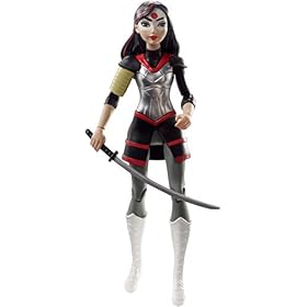 DC Super Hero Girls Figurine Articulée Katana de 15 cm brune en tenue de super-héroine à collectionner, jouet enfant, DVG28
