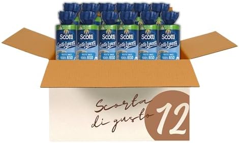 Riso Scotti - Risette 100%Riso - Gallette di Riso Senza Glutine Bio, Alimento Biologico per la Colazione - 150 gr - Confezione 12 Pezzi