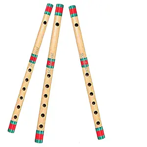 SG Musical HandmadeSTORE Mart Set of C-Scale, A-Scale & G-Scale Bamboo Flute Set BYTD