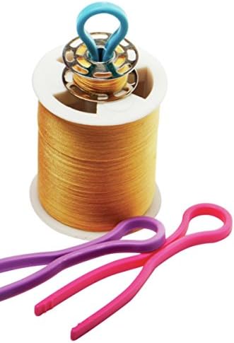 BarnyarnsBobbin Buddy Bobbin Clips to keep your top and bottom machine thread together - Pack 5 Mixed colours