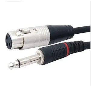 3 Pin Mic Extension Female Xlr To 6.3Mm P-38 Mono Male Cable 5 Mtr