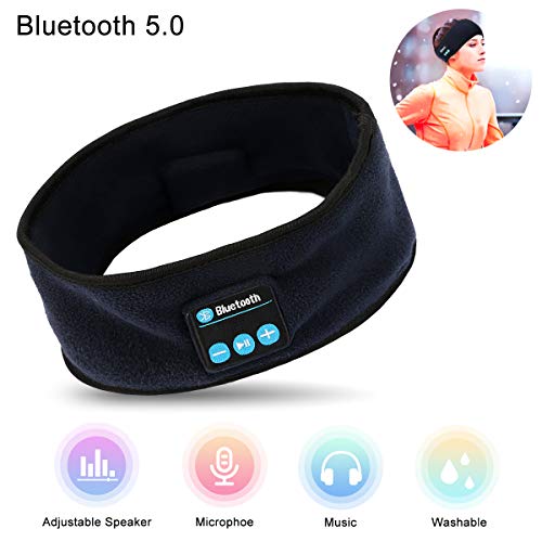 Auriculares inalámbricos Wior para dormir, con Bluetooth, para deportes, manos libres, para dormir, cancelación de ruido, con micrófono, altavoces integrados para entrenamiento, correr, yoga, insomnio