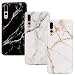 Produktbild P20 Pro Handyhülle Huawei P20 Pro Hülle Case Cover Silikon Matt Marmor Muster Weiche Tasche Herren Damen Marble Schutzhülle Dünn Handytasche Skin Soft Case Schale Bumper TPU Handycover*3 Fall-Set1