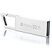 Produktbild meZmory Karabiner USB Stick 3.0 32GB Silber - Schnell, Hochwertig & Einzigartiges Mini Design - Speicherstick Wasserdicht & Extrem Robust aus Metall - Flash-Drive Ideal für Schlüssel-Anhänger