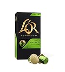 L'Or Espresso Café Lungo Elegante - Intensité 6 - 50 Capsules en Aluminium Compatibles avec les Machines Nespresso&reg; (Lot de 5X10 capsules)