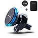 Price comparison product image Faost Universal Air Vent Car Mount Pack,2 in 1 Vent Holoder w/Magnetic 1 Step Mounting Technology n Hexa Neodymium Core for iPhone 7,P9,Samsung,Mini iPad,tablet,Kindle and more Blue/Red/Golden/Silver (Blue)