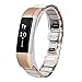 Produktbild V-MORO Metallband Edelstahl Keramik-ähnliches Ersatzband für Fitbit Alta Klein (Keramiklink Metallband)
