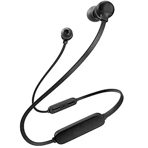 Wireless Earphones Headphones for Samsung Galaxy J6 Plus Sports Bluetooth Wireless Earphone with Deep Bass and Neckband Hands-Free Calling inbuilt Mic Headphones with Long Battery Life and Flexible Headset (JT- 6,Black)