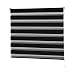 Produktbild casa pura Doppelrollo VarioLight | flexibel Einstellbar - Blickdicht oder transparent | Klemmfix Rollo mit Befestigung ohne Bohren | Größe wählbar (45 cm Breite x 150 cm Länge) | Schwarz