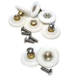 Rolli Roulette Porte Coulissante de Douche Porte a Roulette Laiton 26mm Roulettes de Douche HS041 8pcs Avec des Vis