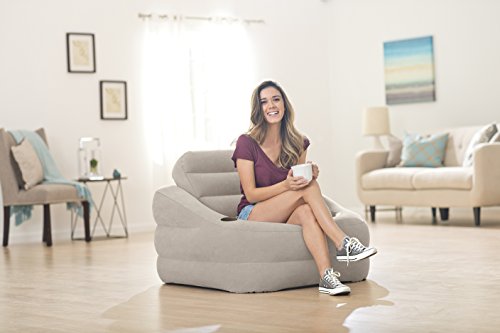Intex Unisex 68587 Accent Chair, Grey