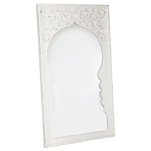 miaVILLA Wandspiegel Fenja – Spiegel Orientalisch – Weiß – ca. 73 x 130 cm - 2