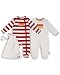 The Essential One - 2 Pack Unisex Baby Sleepsuits - Slogan - Red White - Newborn - ESS154
