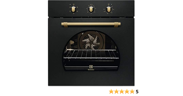 Electrolux - Forno multifunzione FR 53 G finitura nero ghisa con manopole  finitura bronzo da 60 cm : Amazon.it: Grandi elettrodomestici