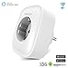 Produktbild Smart Steckdose, ANCCY Intelligente Alexa WiFi Steckdose Kompatibel mit Amazon Alexa, Google Home und IFTTT, APP Fernbedienung WLAN Steckdose, Timing-Funktion / Stromverbrauchsmessung, Unterstützung 2.4GHz Netzwerk, 10A-2200W (1 Pack)