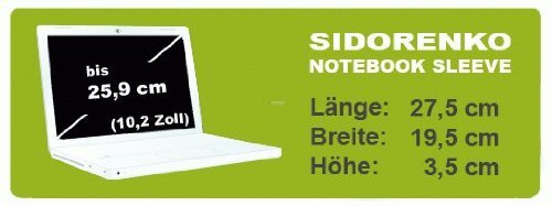 Sidorenko Designer Laptoptasche Notebooktasche Sleeve Größe 39,6cm von 15″ bis 15,6″ Zoll Neopren Schutzhülle - 2