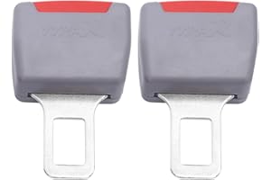 MKKZLPN Adattatore con fibbia per auto, 2 pezzi, adattatore per cintura di sicurezza auto, adattatore a vite, clip per cintura di sicurezza, compatibile con la maggior parte dei modelli di veicoli, colore