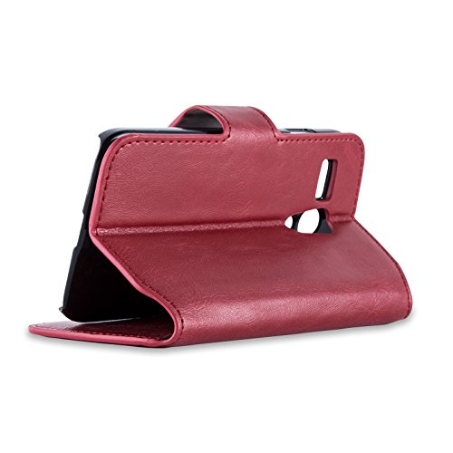   Motorola Moto G  1   Generaci  n  Case   - Funda De Piel JammyLizard Retro Wallet Cover Tipo Cartera  ROJO