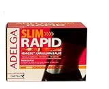 AdelgaSlim Rapid, reduce la grasa abdominal y zona de caderas hasta en un 50%, formulado para perder peso y volumen, adelgazante natural con acción rápida, para bajar peso de forma rápida y efectiva Sin Glúten, sin lactosa, tolerado por diabéticos.