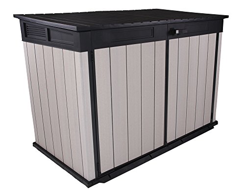 Keter Grande Store XXL Gartenbox Gerätebox abschließbar Mülltonnenbox für 3 Mülltonnen oder Fahrräder 2020 Liter - 5