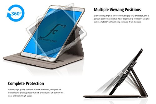 Forefront Cases® Samsung Galaxy Tab A 7.0 SM-T280 Leder Drehbar Hülle Schutzhülle Tasche Smart Case Cover Stand – Rundum-Geräteschutz und intelligente Auto Schlaf / Wach Funktion inkl. Eingabestift und Displayschutz - 6