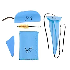 Milisten Saxophone Cleaning Kit Mouthpiece Brush Cloth for Piccolo Sax Swab Flute Instruments