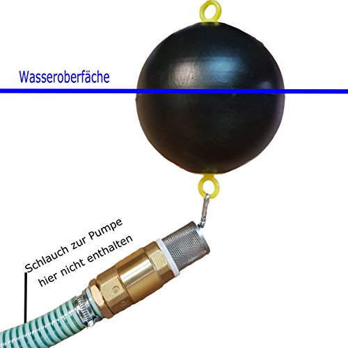 Schwimmer mit Rückschlagventil für Saugschlauch ——— Wasserpumpe Gartenpumpe Garten - 2
