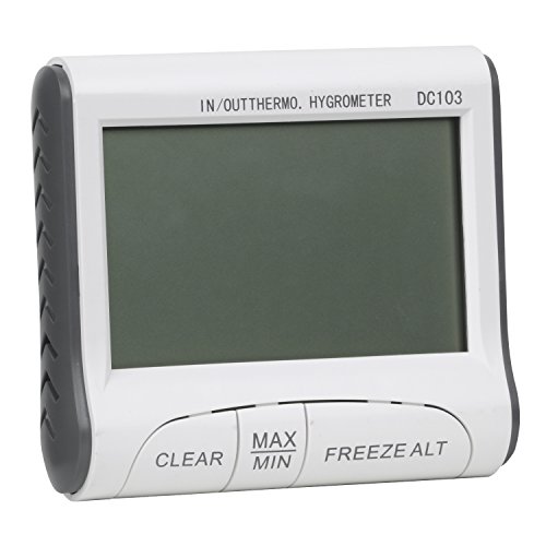 TRIXES digitales LCD Innen-Aussen-Thermometer und Hygrometer für Zuhause oder Gewächshaus - 3
