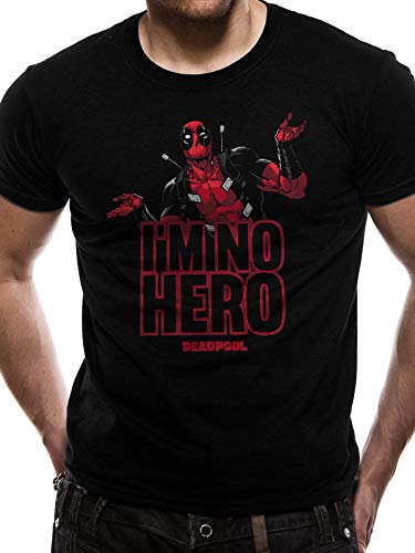 Preisvergleich Produktbild T-Shirt (Unisex-L) Im No Hero (Black)