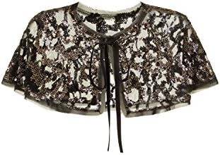 Girls On Film Womens/Ladies Sequin Shawl (12 UK) (Black)
