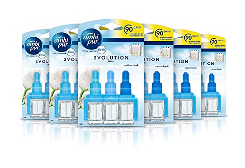 Ambi Pur - Désodorisant rechargeable, parfum 3Volution d'air frais, 20 ml, (lot de 6)