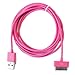 Produktbild High Value 2 Meter 30 Pin USB Kabel / Blei (Pink) compatiable für Apple iPad3, iPad2, Ipad 3G, 3GS, 4, 4S und iPod-Reihe