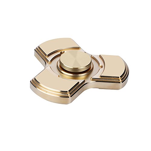 Behorse Finger Hand Tri Fidget Spinner Toy, High Speed Brass Metal EDC Premium Work Ultra Fast Bearings Relieving Stress ADHD, Anxiety, and Boredom