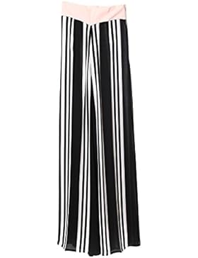 Elisabetta Franchi Pantaloni Donna PA60A4326110 Viscosa Nero/Rosa