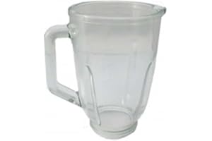 E ELECTROTODO REPUESTOS Y PEQUEÑO ELECTRODOMESTICO Jarra Repuesto Original compatible con Batidora de Vaso Taurus Optima Magnum 1000 y 1300 – Vidrio de Alta Resistencia SOLO VÁLIDO PARA EL MODELO 1000 Y 1300