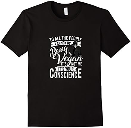 Men's To All The People I Annoy Being Vegan T-Shirt Medium Black