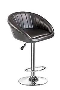 Da Urban Mini Height Adjustable Swivel Black Stool/Chair- Kitchen/Office/Cafeteria/Bar. ISO and BIFMA Certified.