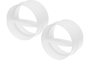 REPA MARKET Duct Backdraft Blocker 4 Inch / 100mm, Pack of 2, Pipe Connector with Backdraught Shutter, Backdraft Damper Dryer Vent Hose, Inline Extractor Fan Vent Back Draught Shutter