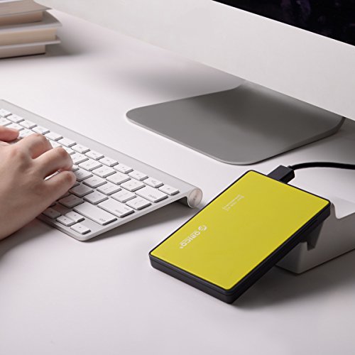 ORICO – 2.5 zoll USB 3.0 festplatten Gehäuse für 9.5mm & 7mm 2.5 zoll SATA SSD HDD mit USB3.0 Kabel Werkzeuglose HDD Installation-Orange - 6