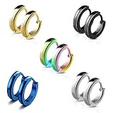 Pendientes aro hombre mujer Gran regalo para hombres y mujeres unisex para aniversario / Navidad / San Valentín / cumpleaños / boda, el diseño simple y decente coincidiría perfectamente con su conjunto.