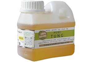 SOL-ÉCO VOTRE SOLUTION ÉCOLOGIQUE (Sol-éco) Huile Pure Tung | Protection et entretien du bois intérieur/extérieur | Meubles de jardin, plan de travail, terrasse, cuisine, planches à découper, teck, parquet 0,5 litre